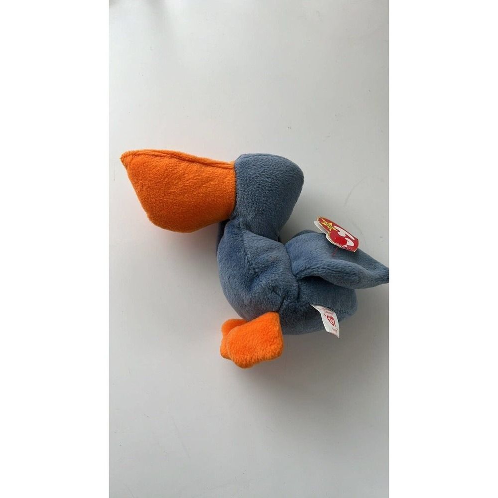 RARE TY BEANIE BABY SCOOP RETIRED 1996 WITH TAG ERRORS PVC PELLET And no Stamp